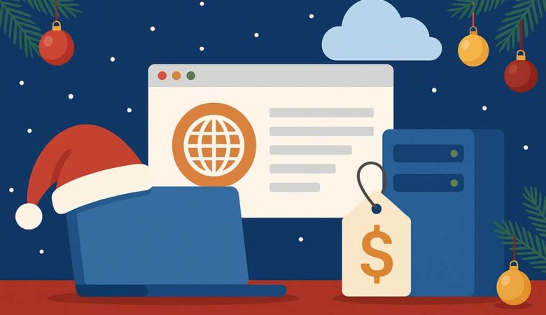 Julens onlineinvesteringar: nu är rätt tid att köpa domän och webbhotell