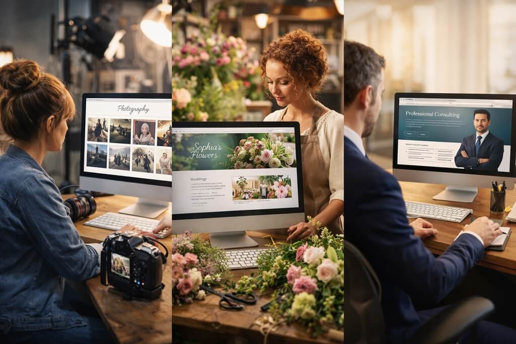 Fotografen, floristens och konsultens olika behov av webbhotell